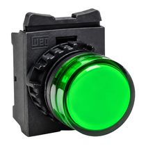 Sinaleiro LED Redondo Plástico Verde 22MM 24V CSWSD2FE263VF WEG