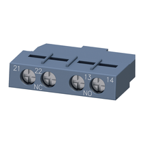 Bloco Contato Auxiliar Frontal Parafuso 1NA+1NF 0,5A Para 3RV2 3RV2901-1E Siemens