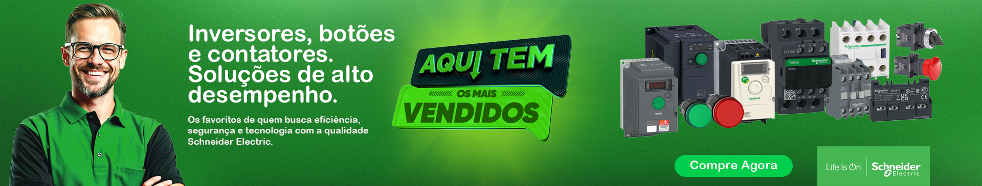 Loja Schneider - Disjuntores, Botões, Contatores e muito mais! Clique e Confira