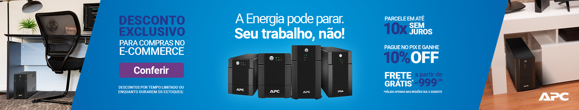 Nobreaks APC BVX em Oferta - Dimensional