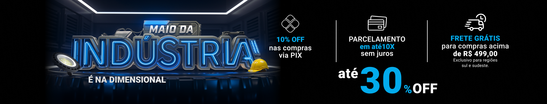 Ofertas exclusivas para Indústria - Confira os melhores preços em Materiais Elétricos, EPIs, Automação e Iluminação